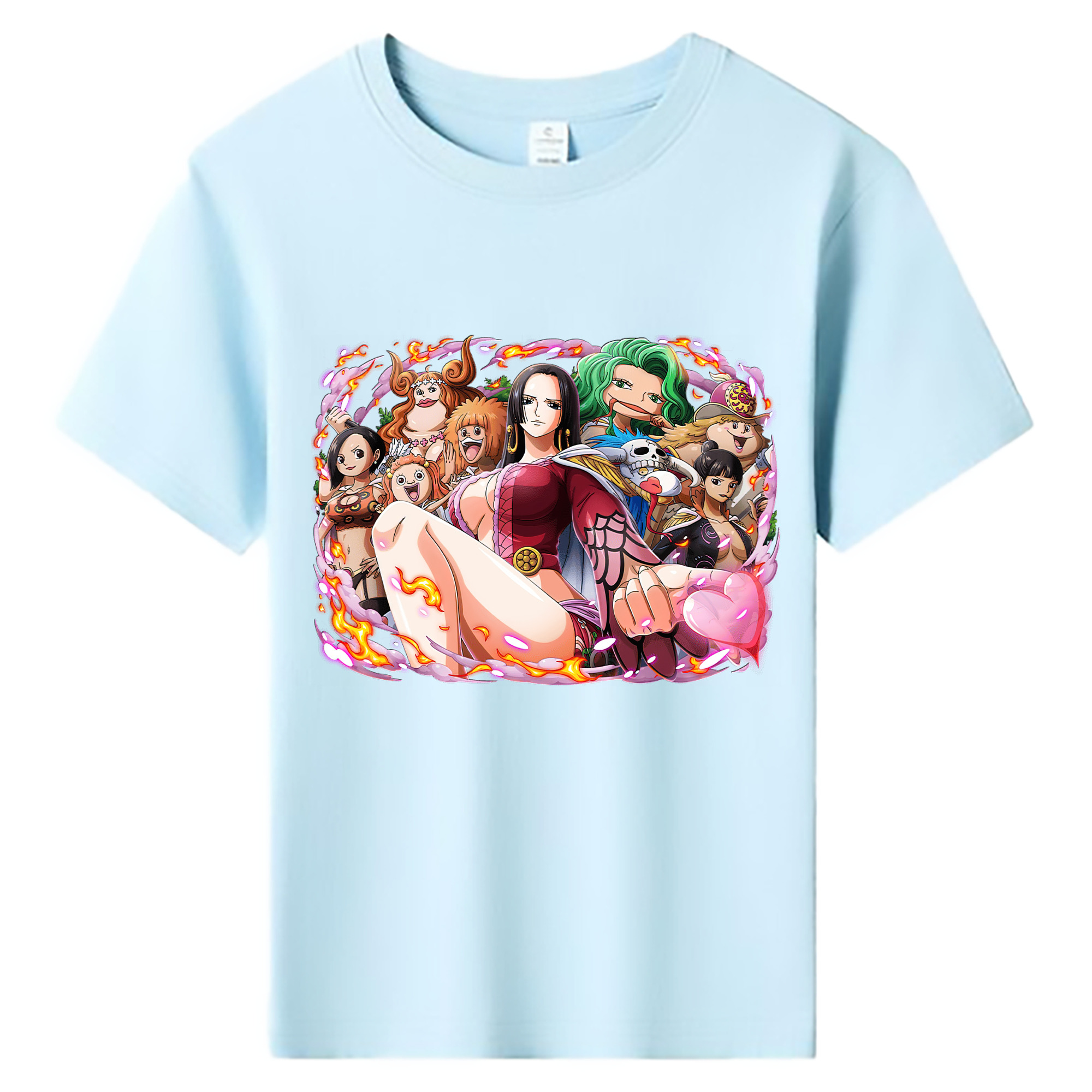 ワンピース ボア・ハンコック ONE PIECE Boa·Hancock 綿100％キッズTシャツ（フロントプリント）